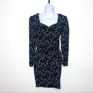 VINTAGE Floral Wrap Mini Dress